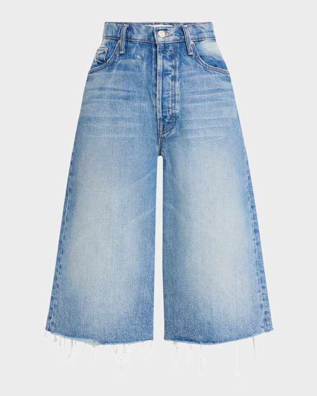 The Whole Lot Fray Denim Culottes
